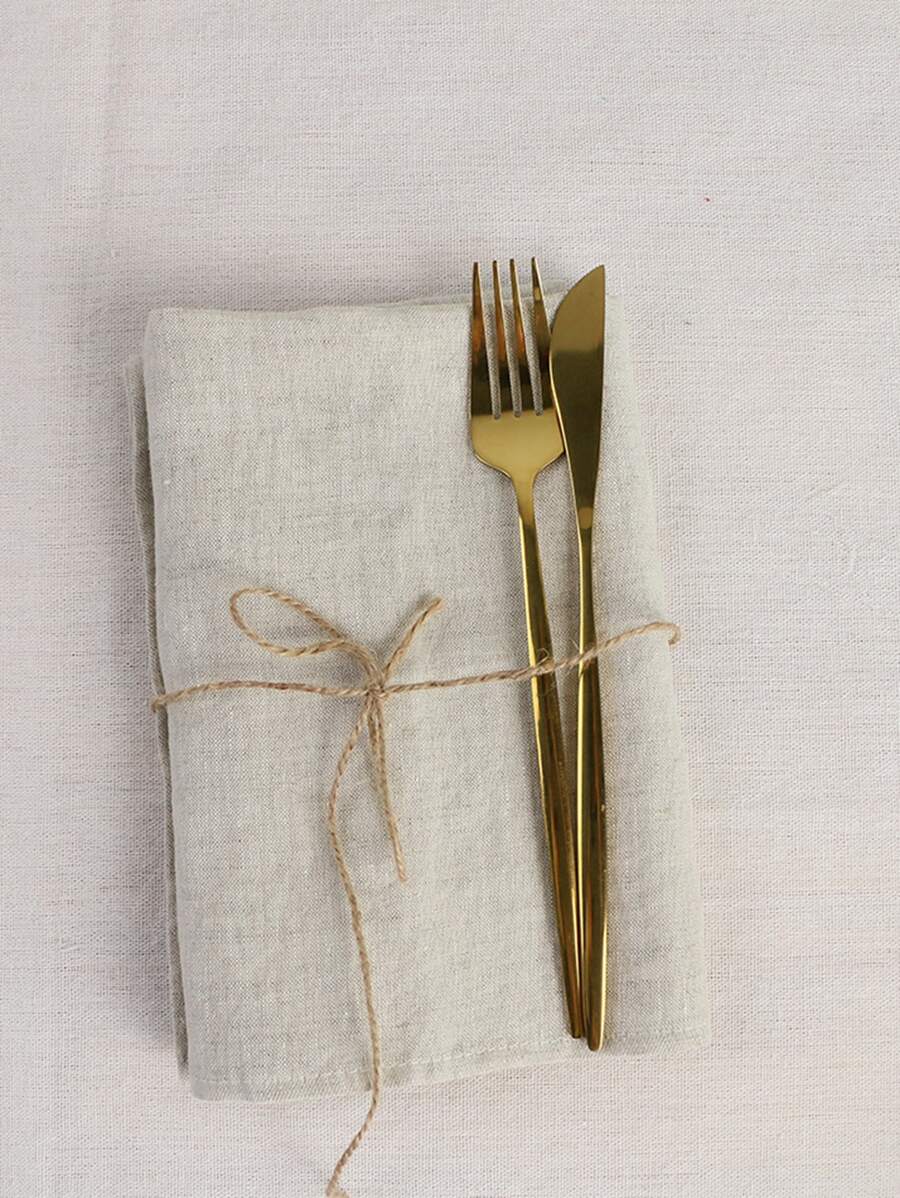 1 件柔软米色酒店餐巾 - 米色 - 查看 1