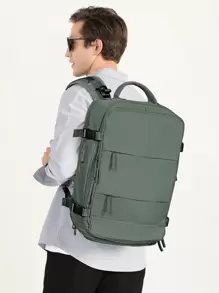 旅行背包 工作包，手提行李，防水商务大背包 周末包，超薄笔记本电脑背包带 USB 充电端口，大学包 电脑包礼物适合 15.6 英寸笔记本电脑 户外礼物 情人节 父亲节礼物 爸爸 学校包 新生 书籍 返校 多功能宿舍 大学 节日 笔记本电脑包 运动生活 夏季 夏季包 春假 度假包 旅行包 徒步旅行包 周末包 背包 旅行必备品 大包 - 軍綠色 - 查看 3