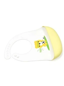 Baby Silicone Cartoon Graphic Bib - Multicolor - View 2