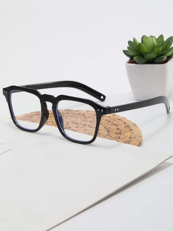 Rivet Detail AntiBlue Light Eyeglasses SHEIN USA