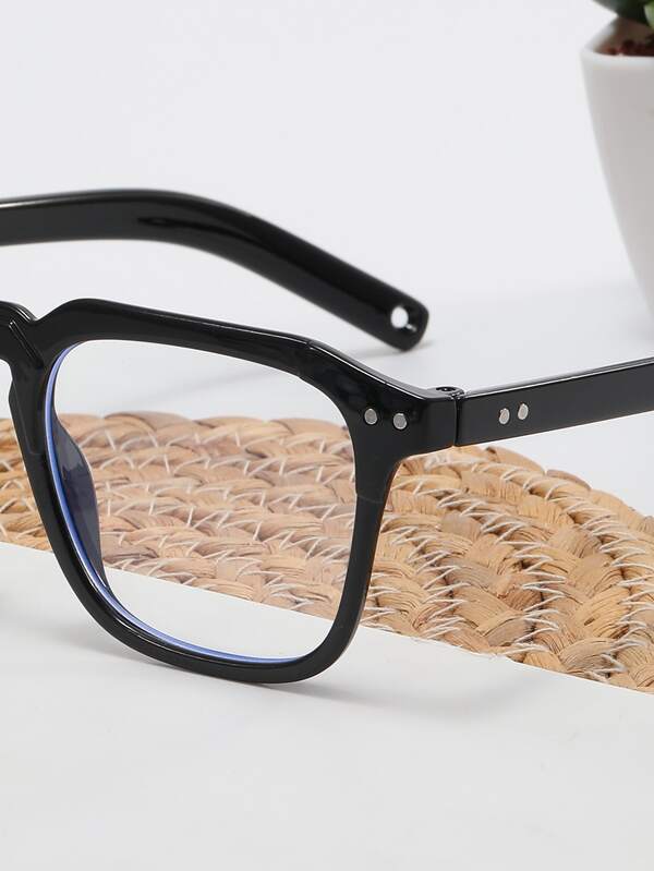 Rivet Detail AntiBlue Light Eyeglasses SHEIN USA