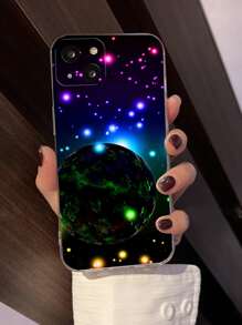 星球圖案手機殼相容於iPhone15/15Plus/15Pro/15Promax - 彩色 - 查看 1