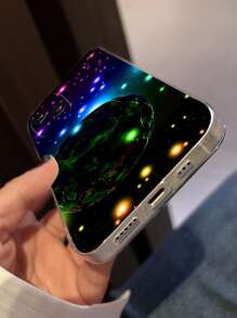 星球圖案手機殼相容於iPhone15/15Plus/15Pro/15Promax - 彩色 - 查看 2