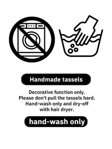 1入組流蘇裝飾鏤空桌布 - 卡其色 - 查看 3