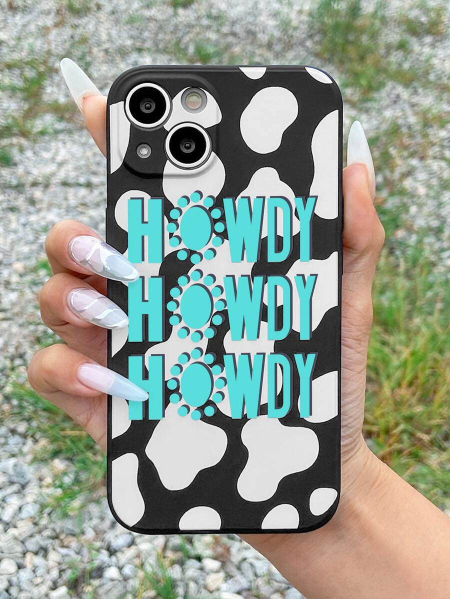 Funda de teléfono con gráfico de letras, versión internacional, no la versión nacional - Multicolor - Ver 1