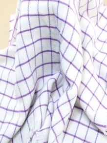 Plaid Pattern Raw Trim Scarf - Multicolor - View 4