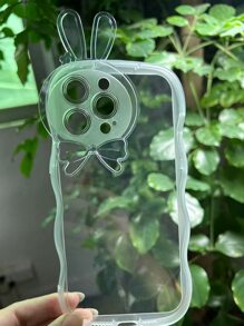 Funda de celular transparente con oreja de conejo - transparente - Ver 4