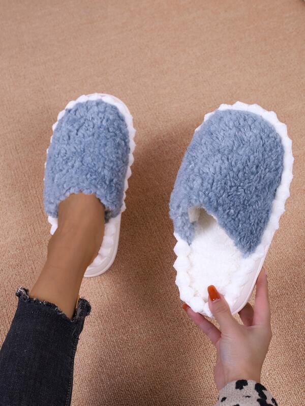 Minimalist Fluffy Bedroom Slippers SHEIN USA