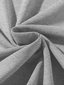 Manfinity Roghcode 男士標語圖案小高領T恤 - 灰色 - 查看 4