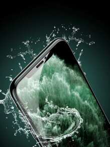 New Anti-peeping & Waterproof Tempered Glass Screen Protector, - Black - View 2