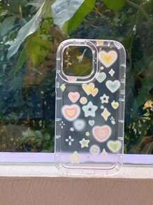 Vỏ điện thoại trong suốt hình trái tim - Nhiều màu - Xem 2
