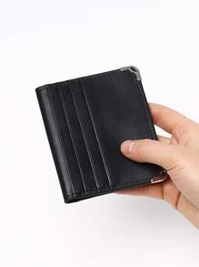 Men Minimalist Card Holder - Black - View 2