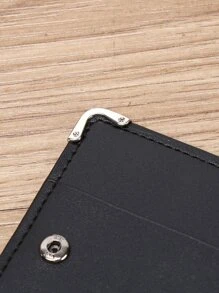 Men Minimalist Card Holder - Black - View 5
