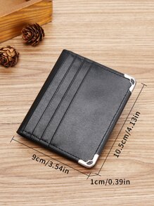 Men Minimalist Card Holder - Black - View 7