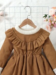 SHEIN 年輕女孩襯邊連身裙&帽子&手提包