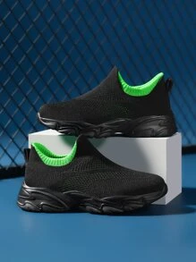 男孩雙色低幫運動戶外跑步鞋