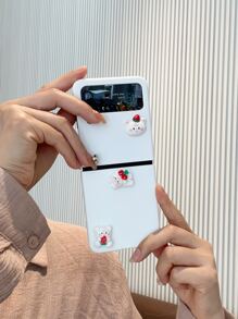 Coque de téléphone portable à détail lapin 3D - Blanc - Voir 6