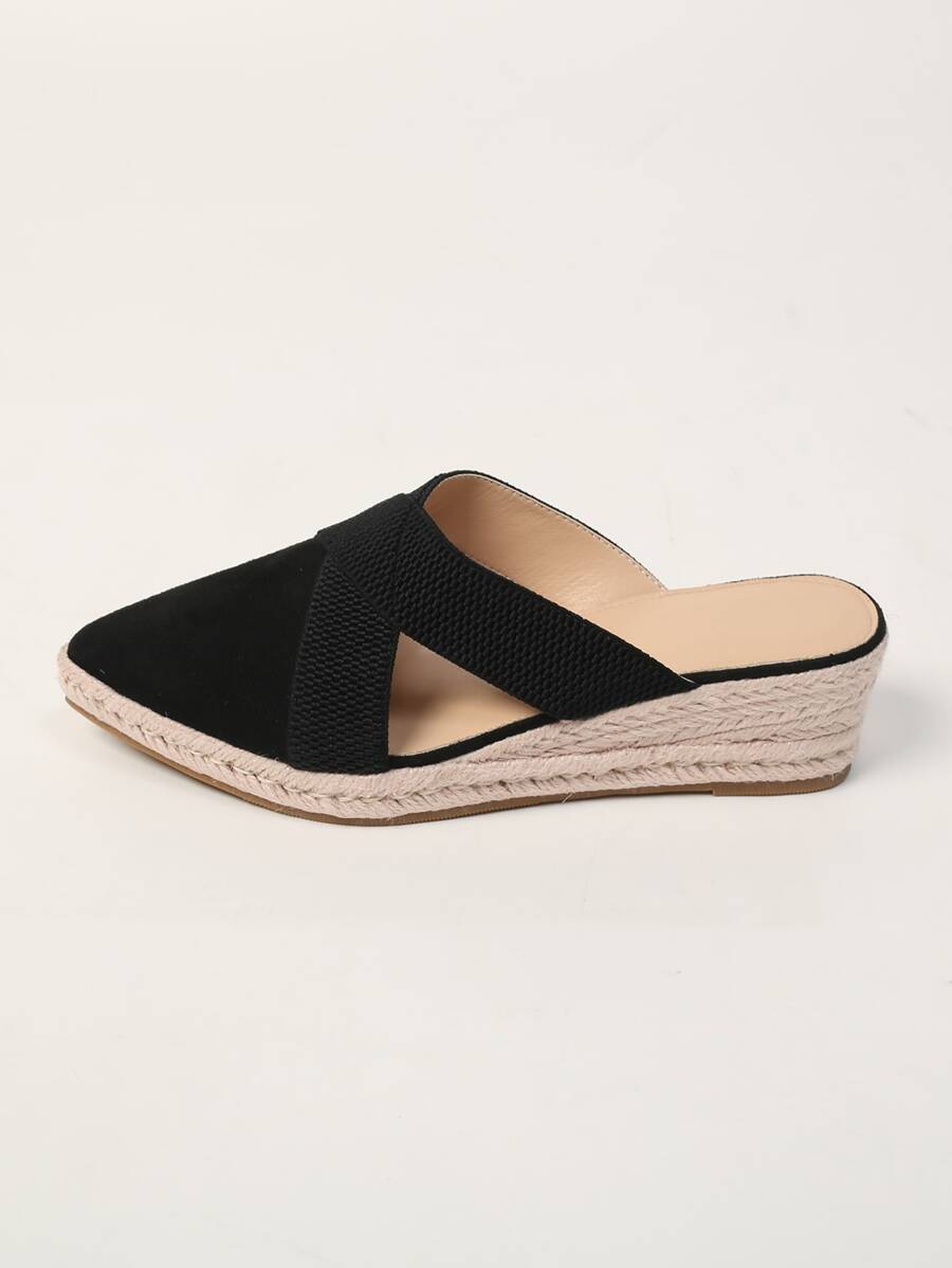 espadrille mules wedge