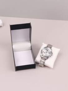 1 Nhựa Hộp Bảo Quản Trang Sức Không Có Đồng Hồ, Tối Giản Hình Chữ Nhật Màu Đen Hộp Bảo Quản Đồng Hồ Mà Không Cần Đồng Hồ Cho Gia Đình - màu đen - Xem 6