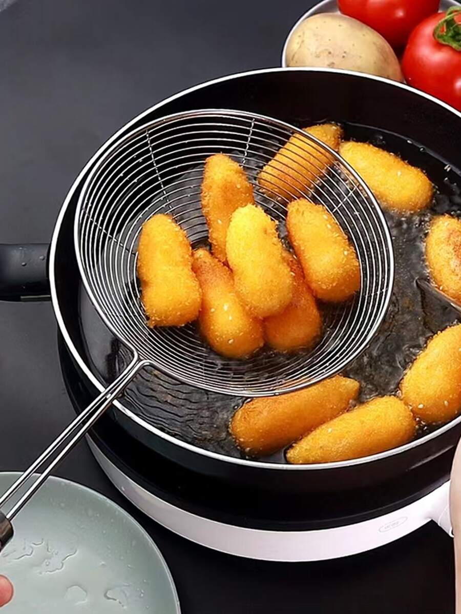 1 pieza Cuchara colador de acero inoxidable - Plateado - Ver 1