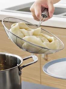 1 pieza Cuchara colador de acero inoxidable - Plateado - Ver 4