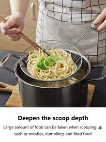 1 pieza Cuchara colador de acero inoxidable - Plateado - Ver 5