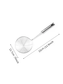 1 pieza Cuchara colador de acero inoxidable - Plateado - Ver 6