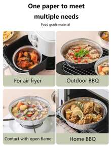 10入組鋁空氣炸鍋鍋襯墊