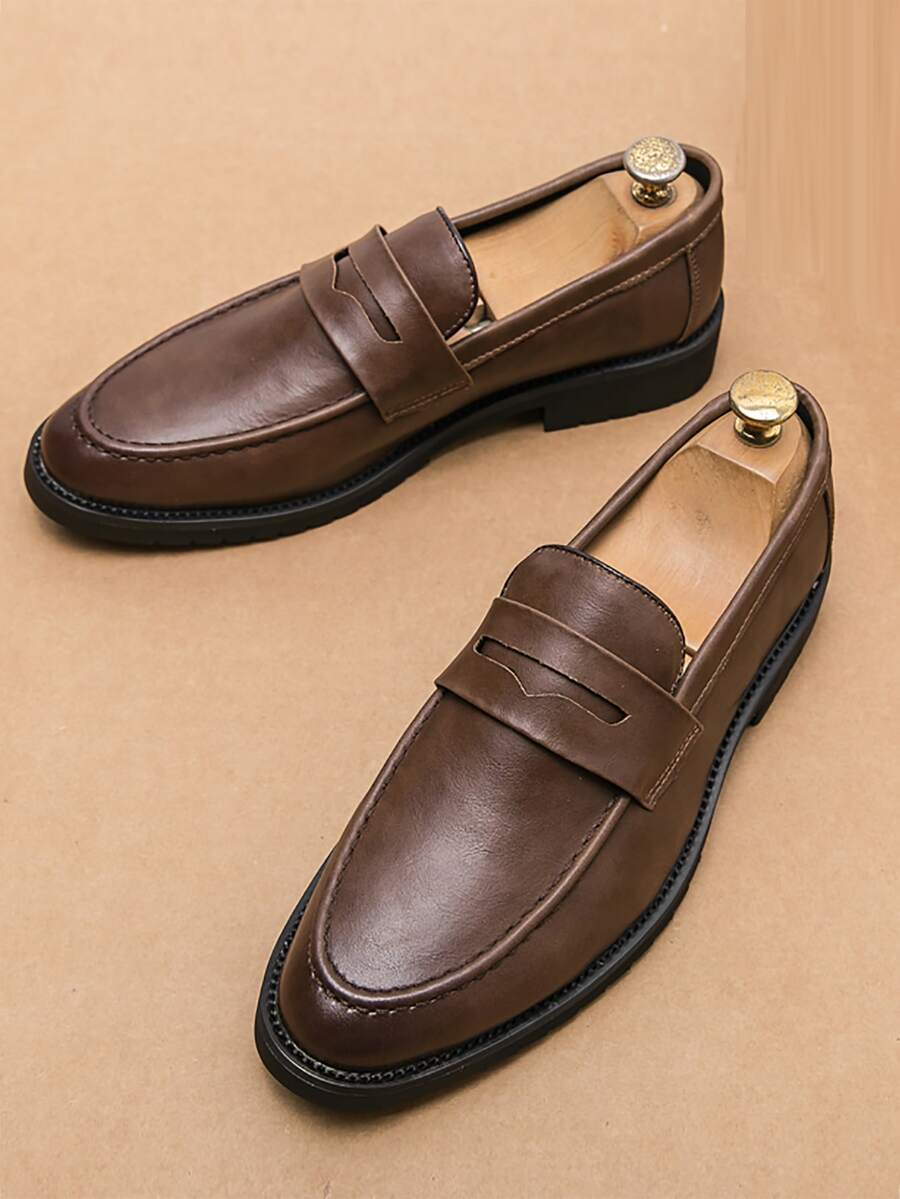 男士極簡風格一腳蹬男士正裝鞋