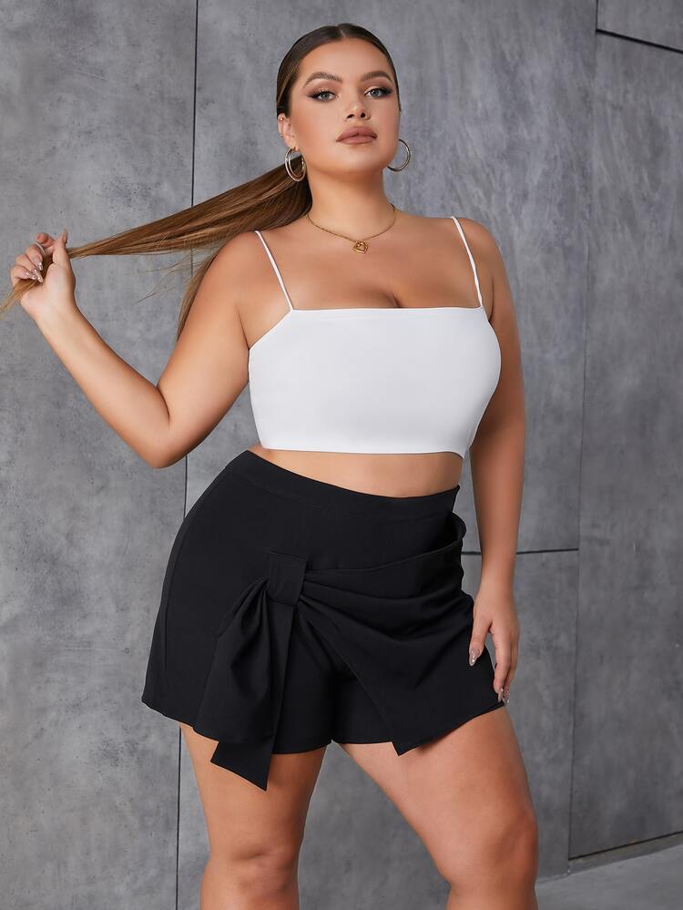 Eilly Bazar Plus Knot Front Skort