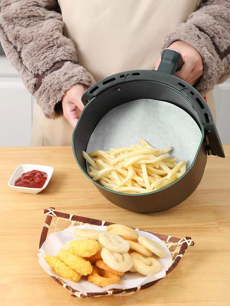 50pcs Air Fryer Parchment - White - View 1