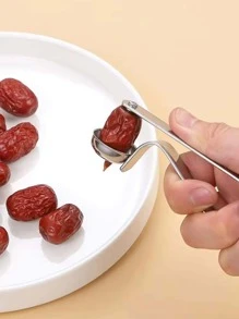 1 pieza Corer de acero inoxidable - Plateado - Ver 1