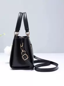 女士优雅托特包、经典单肩包、带绒球装饰的手提包，适合女性、新手和白领人士的母亲节礼物