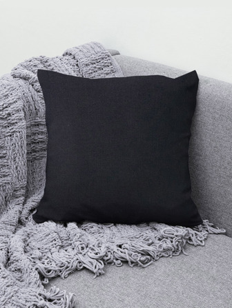 1入組素色抱枕柔軟靠墊套不附帶墊芯適用於沙發臥室