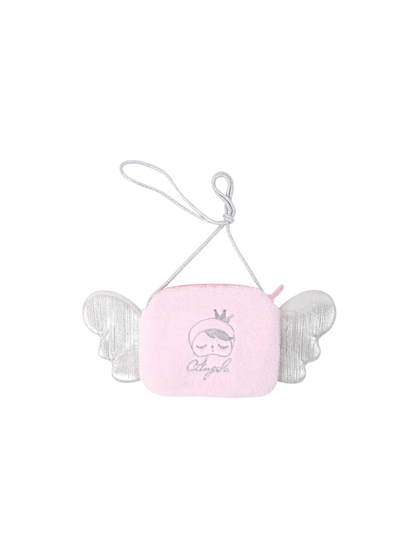 Metoo Tiramitu Girls Wing Decor Crossbody Bag - Pink - View 1