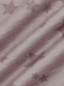 ROMWE Fairycore Camiseta Sin Mangas Con Estampado De Estrellas - Rosa vieja - Ver 3