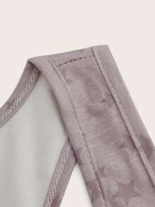 ROMWE Fairycore Camiseta Sin Mangas Con Estampado De Estrellas - Rosa vieja - Ver 4