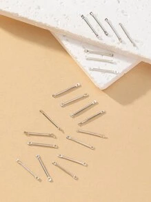 20入組金屬DIY首飾配件 - 銀色 - 查看 2