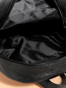 多拉鍊功能背包適合女士、新手和白領、時尚背包教師護士時尚旅行包復古背包適合大學工作、背包書包適合旅行、學院、學校、戶外、運動 - 黑色 - 查看 5