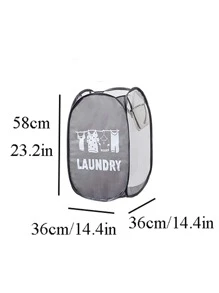 1 giỏ đựng đồ giặt lưới họa tiết chữ cái, giỏ đựng đồ giặt lớn cho đồ trang trí Halloween trong gia đình, đồ trang trí phòng, đồ trang trí Giáng sinh, Halloween, đồ trang trí Halloween, Giáng sinh, đồ trang trí Halloween, đồ trang trí Giáng sinh, đồ trang trí mùa thu, đồ trang trí Giáng sinh, đồ lưu trữ, đồ sắp xếp - Xám - Xem 3