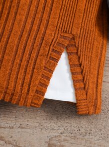 SHEIN 小女童荷葉袖襯衫洋裝和下擺開叉洋裝 - 彩色 - 查看 6