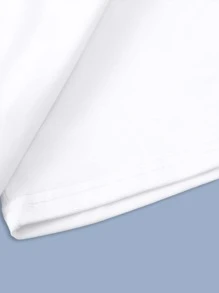 Manfinity Homme Áo thun & Áo lót Nam Lá thư Giải trí - trắng - Xem 3