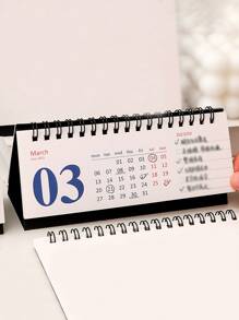 1入組卡通圖案日曆 - 彩色 - 查看 2