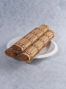 1 Thảm Tre Nơi Chiếu, Nơi Chống Thấm Nước Hiện Đại Cho Bàn Ăn - màu nâu - Xem 6