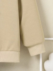 Toddler Girls Figure Graphic Sweatshirt - Khaki - View 3