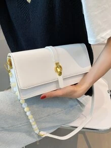 Tối giản Đập nhẹ Cái túi - trắng - Xem 1