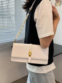 Tối giản Đập nhẹ Cái túi - trắng - Xem 5