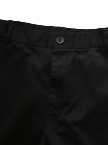 Manfinity Hypemode Men Flap Pocket Cargo Trousers - Black - View 4