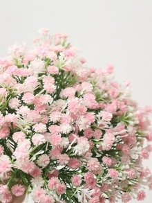 1pc 31cm Plastic Artificial Baby's Breath Bouquet, Suitable For Wedding Decor, Home Decor, Festival & Birthday Party Decoration - Pink - View 5