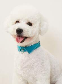 UFBemo 1pc Stitch Detail Pet Collar - Mint Green - View 1